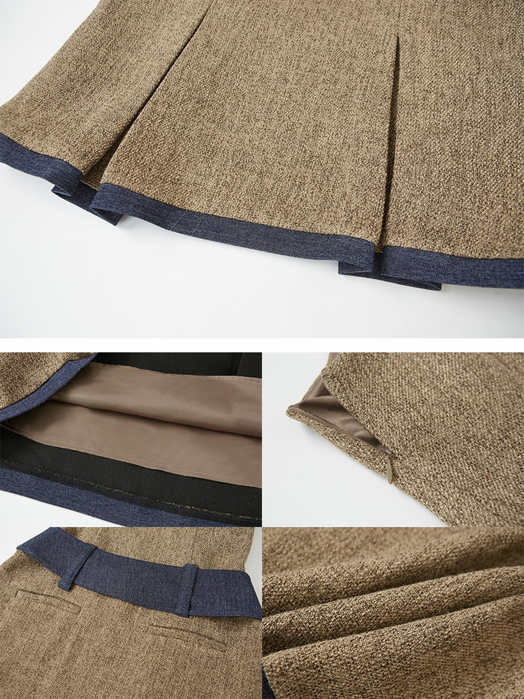 Tweed Short Jacket & Slip Skirt Combo