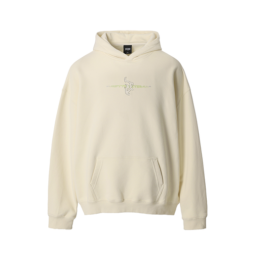 Embroidered Beaded Logo Hoodie