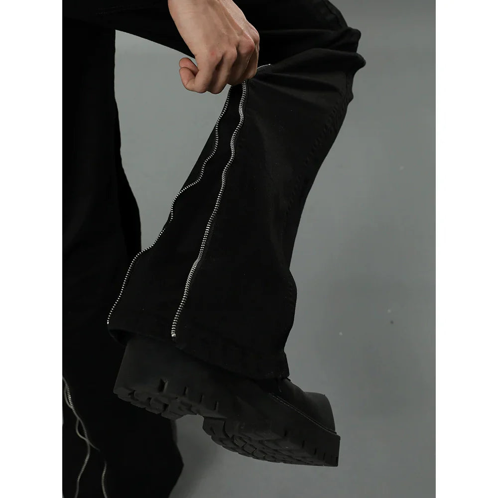 Tactical Zip-Detail Cargo Pants