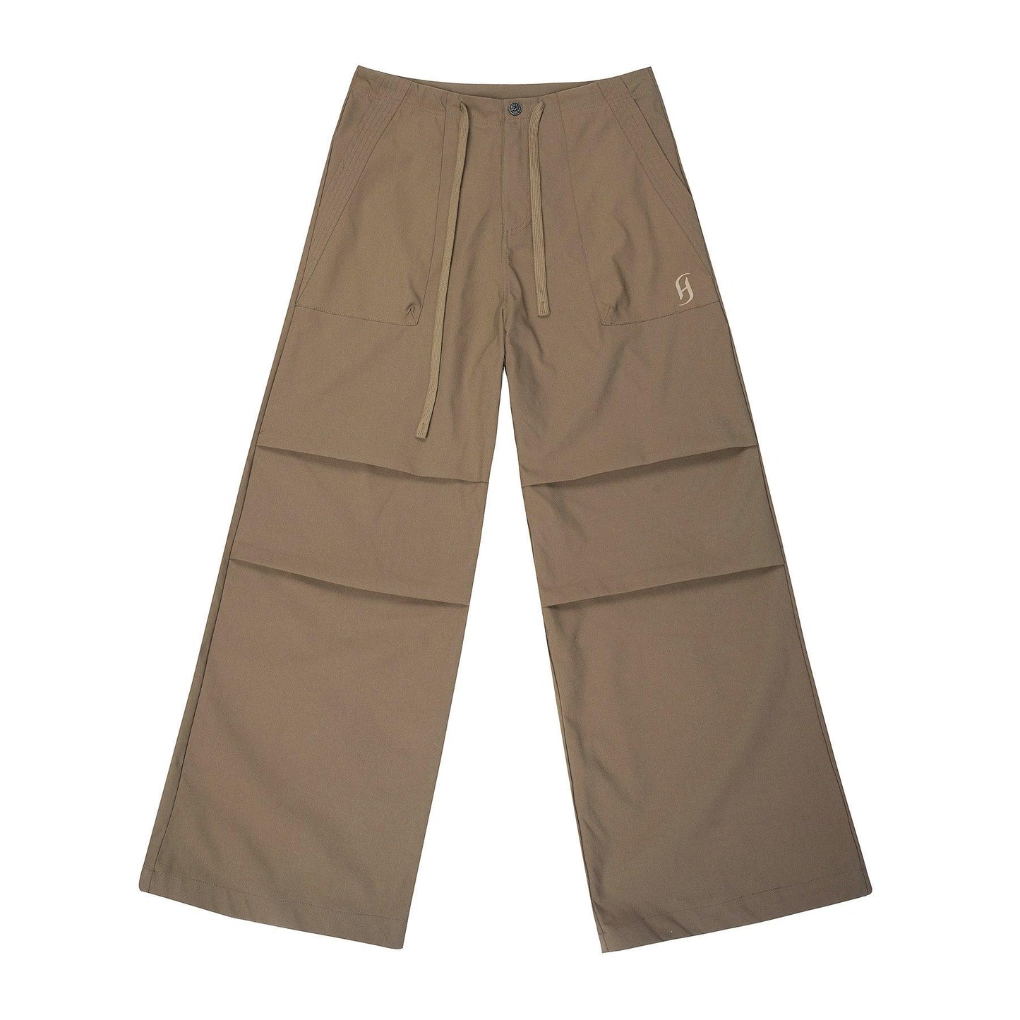 Pleated Tactical Drawstring Pants