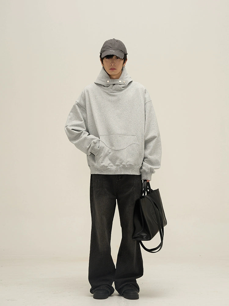 Sleek Comfort Oversized High-Neck Hoodie Jacket