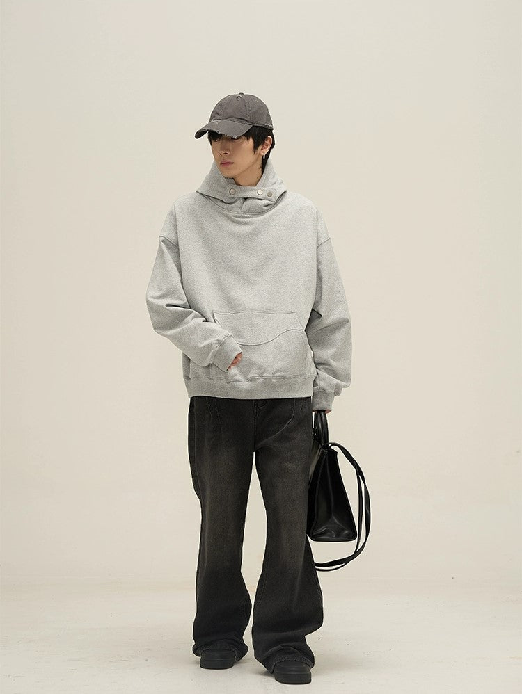 Sleek Comfort Oversized High-Neck Hoodie Jacket