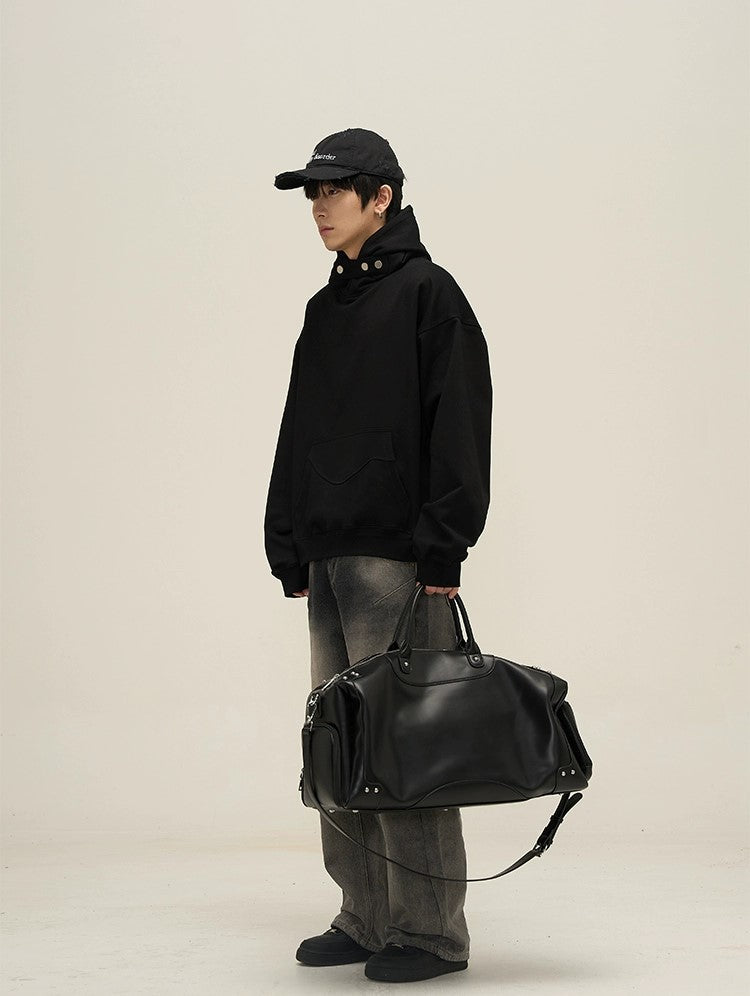 Sleek Comfort Oversized High-Neck Hoodie Jacket