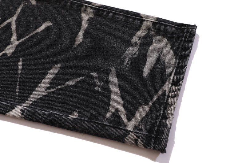 Tie-Dye Distressed Jeans