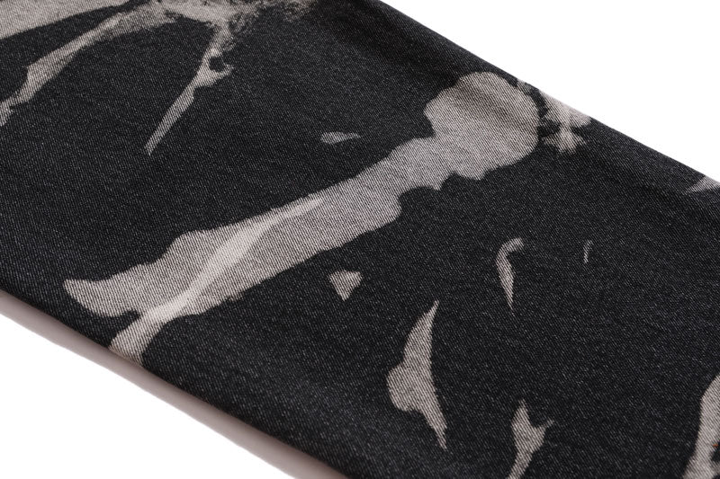 Tie-Dye Distressed Jeans