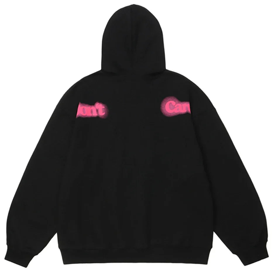 Neon Haze Poetic Hoodie