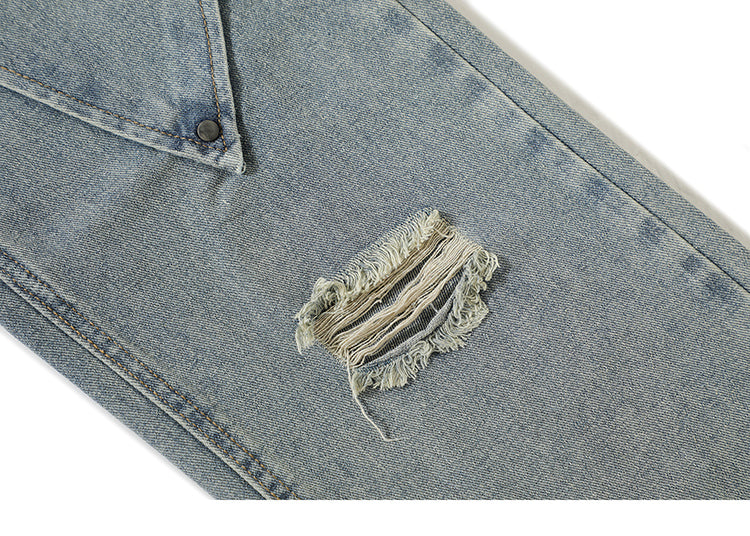 Deconstructed Diamond Denim Jeans