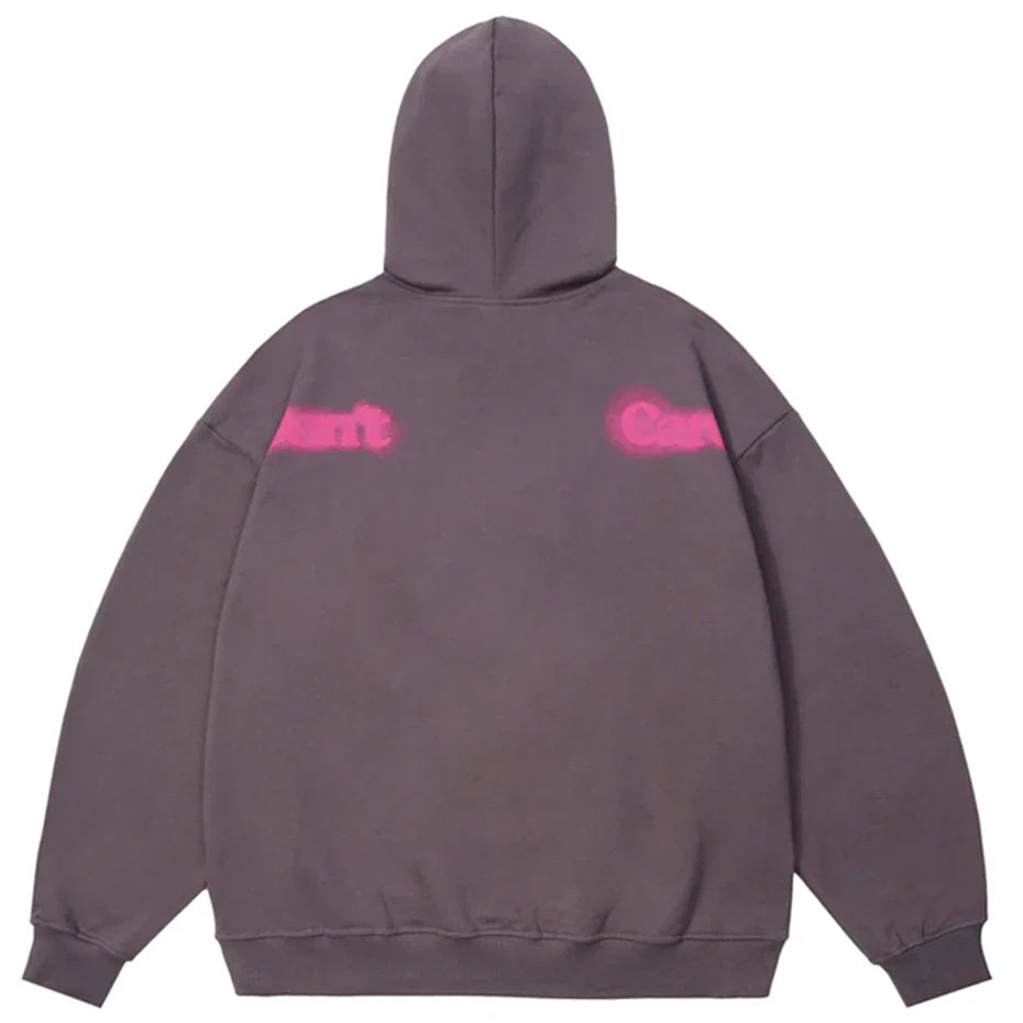 Neon Haze Poetic Hoodie