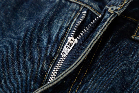 Architectural Acid Straight-Cut Denim Jeans