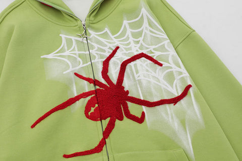 Monster Spider Zip-Up Hoodie