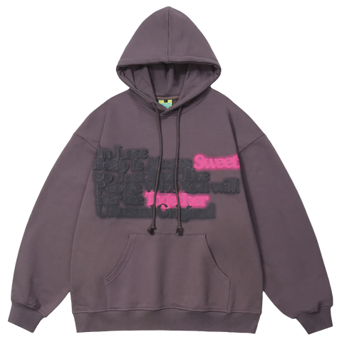 Neon Haze Poetic Hoodie