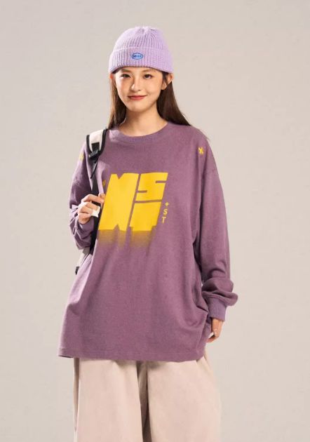Smudge Logo Long Sleeve Sweatshirt