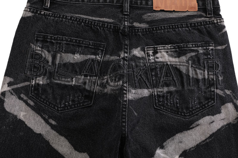 Tie-Dye Distressed Jeans