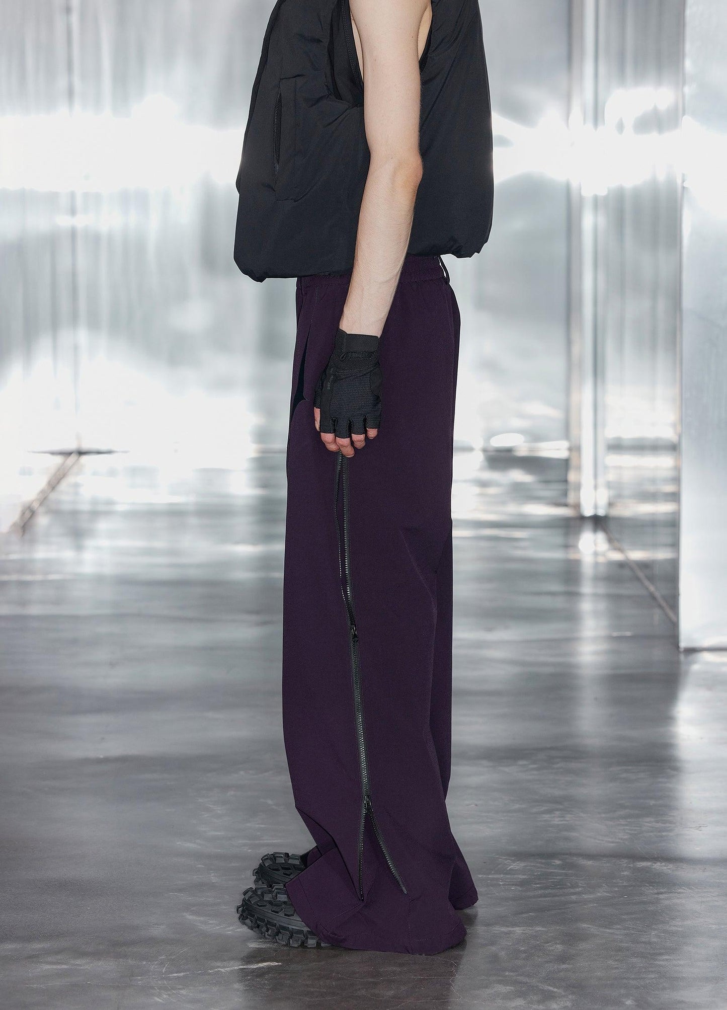 Unisex Side Zip Extra Wide Trousers