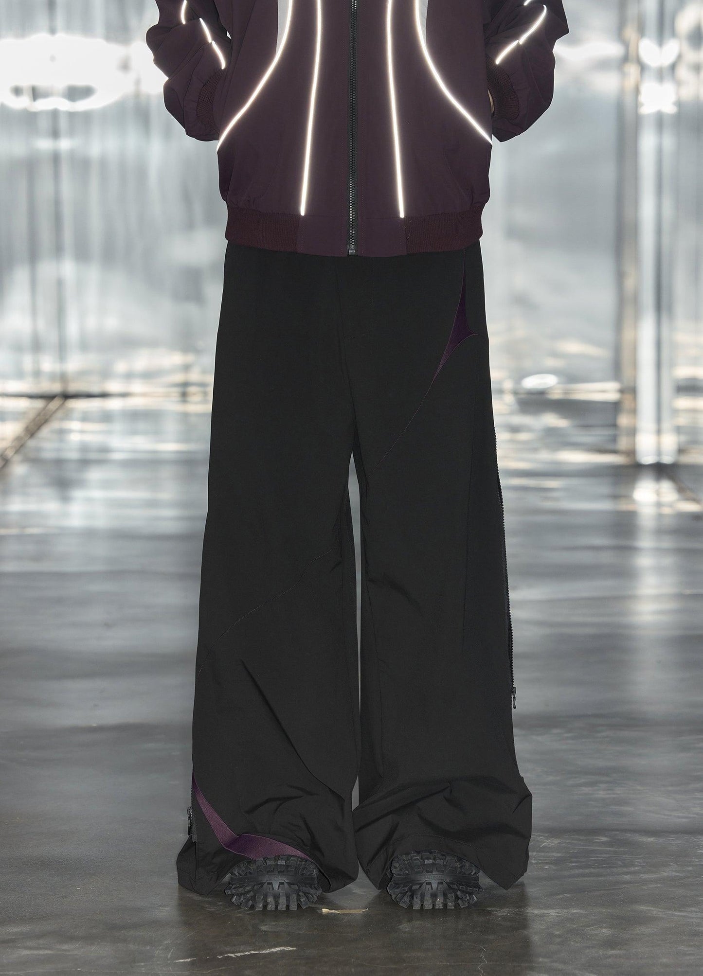 Unisex Side Zip Extra Wide Trousers