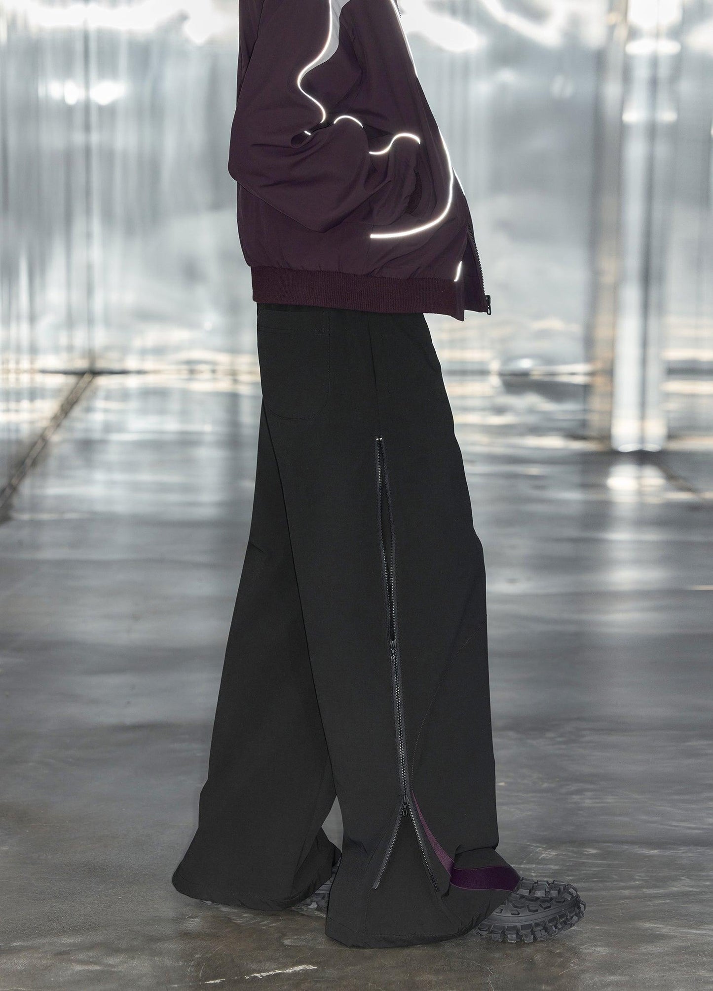 Unisex Side Zip Extra Wide Trousers