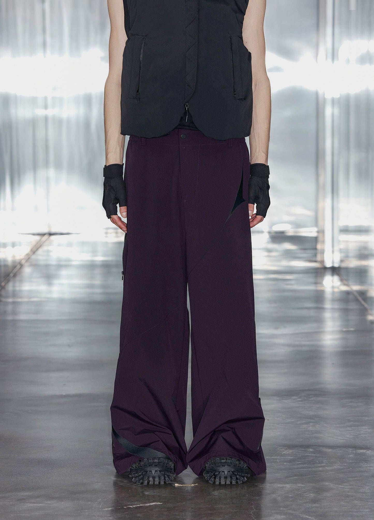 Unisex Side Zip Extra Wide Trousers