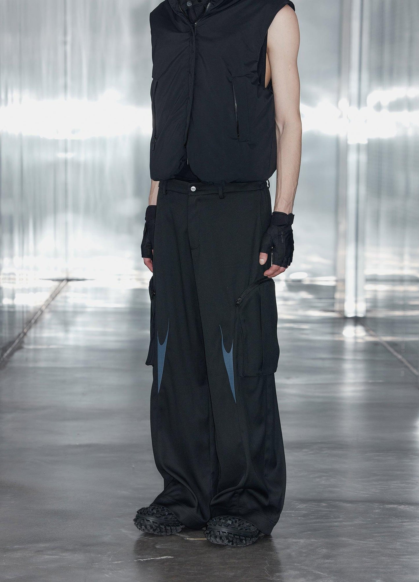 Unisex Spiral Stitch Cargo Pants