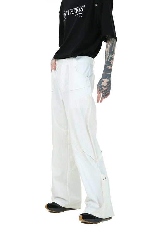 Versatile Patchwork Work Trousers