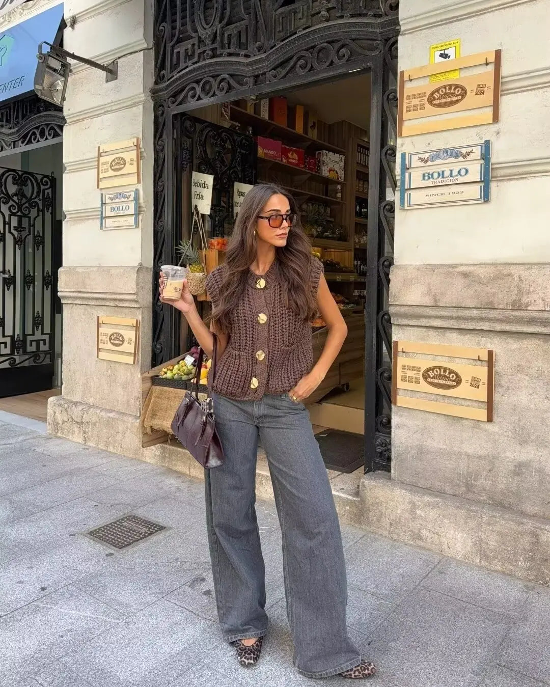 Versatile Coarse Needle Knitted Tank Cardigan