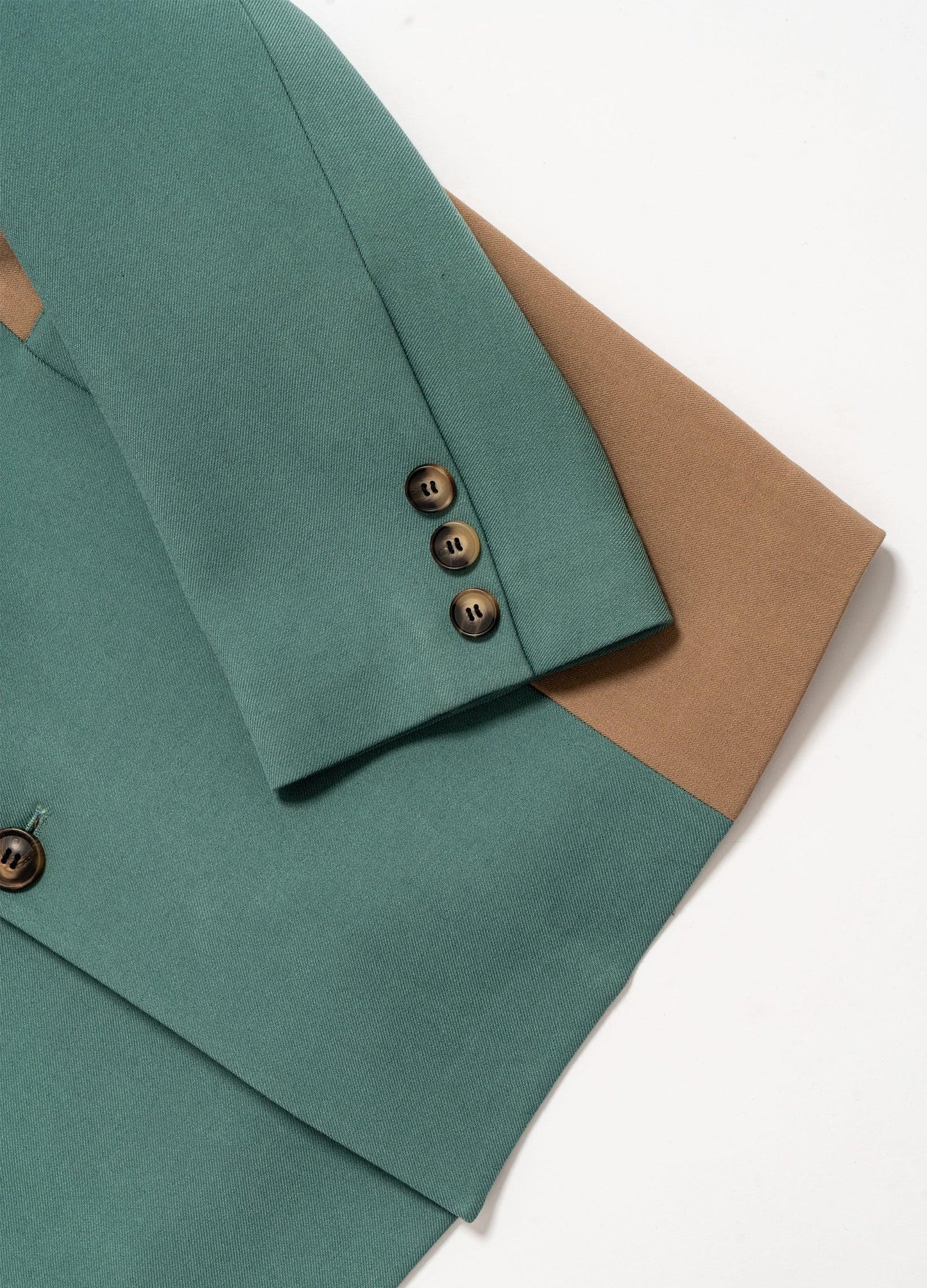 Retro Two-Tone Oversized Jacket