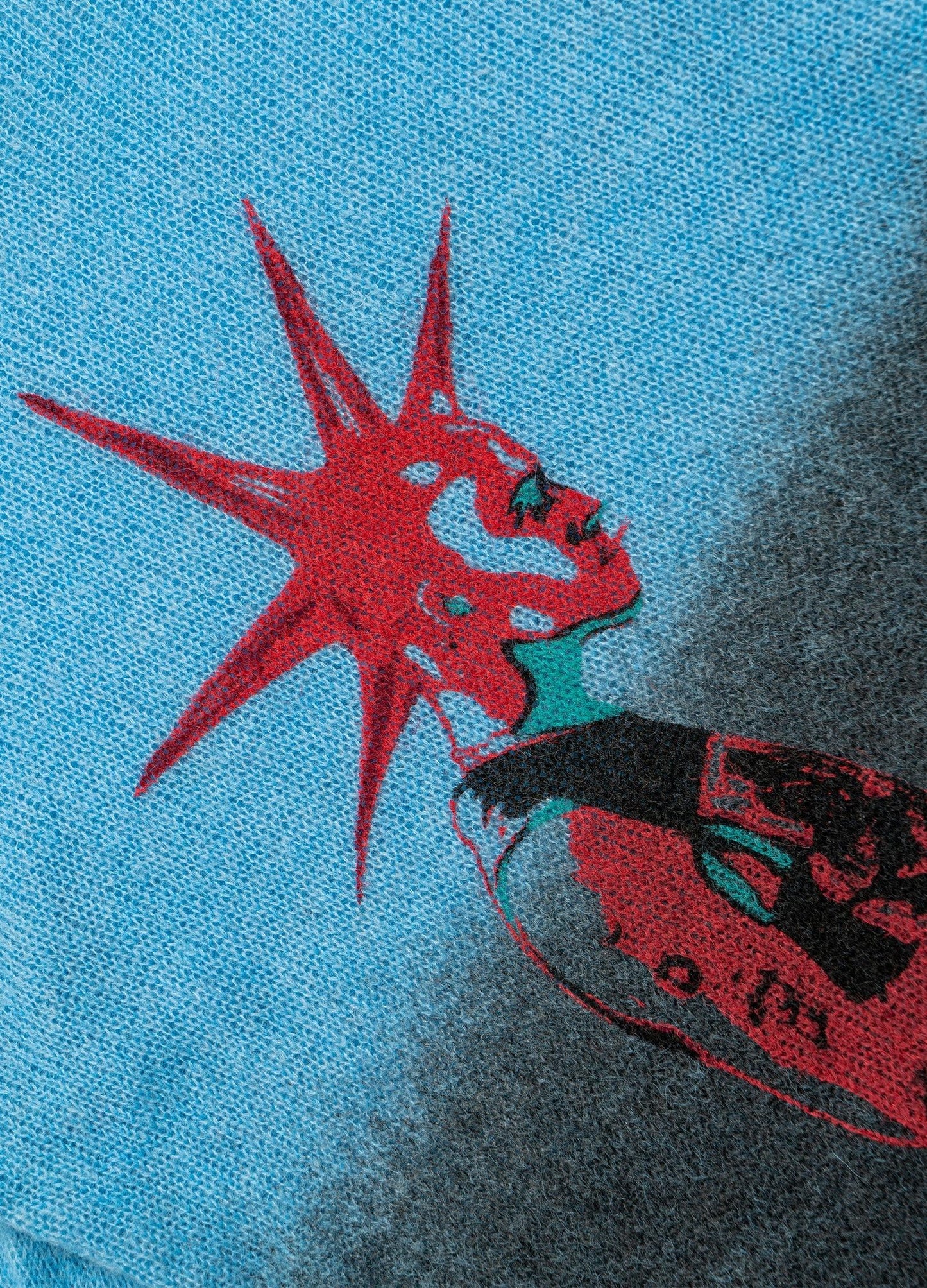 Punk Gradient Mohair Knit Sweater