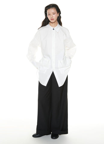 Asymmetrical Designer Overshirt By Vapour Blue