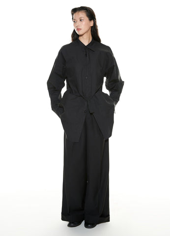 Asymmetrical Designer Overshirt By Vapour Blue