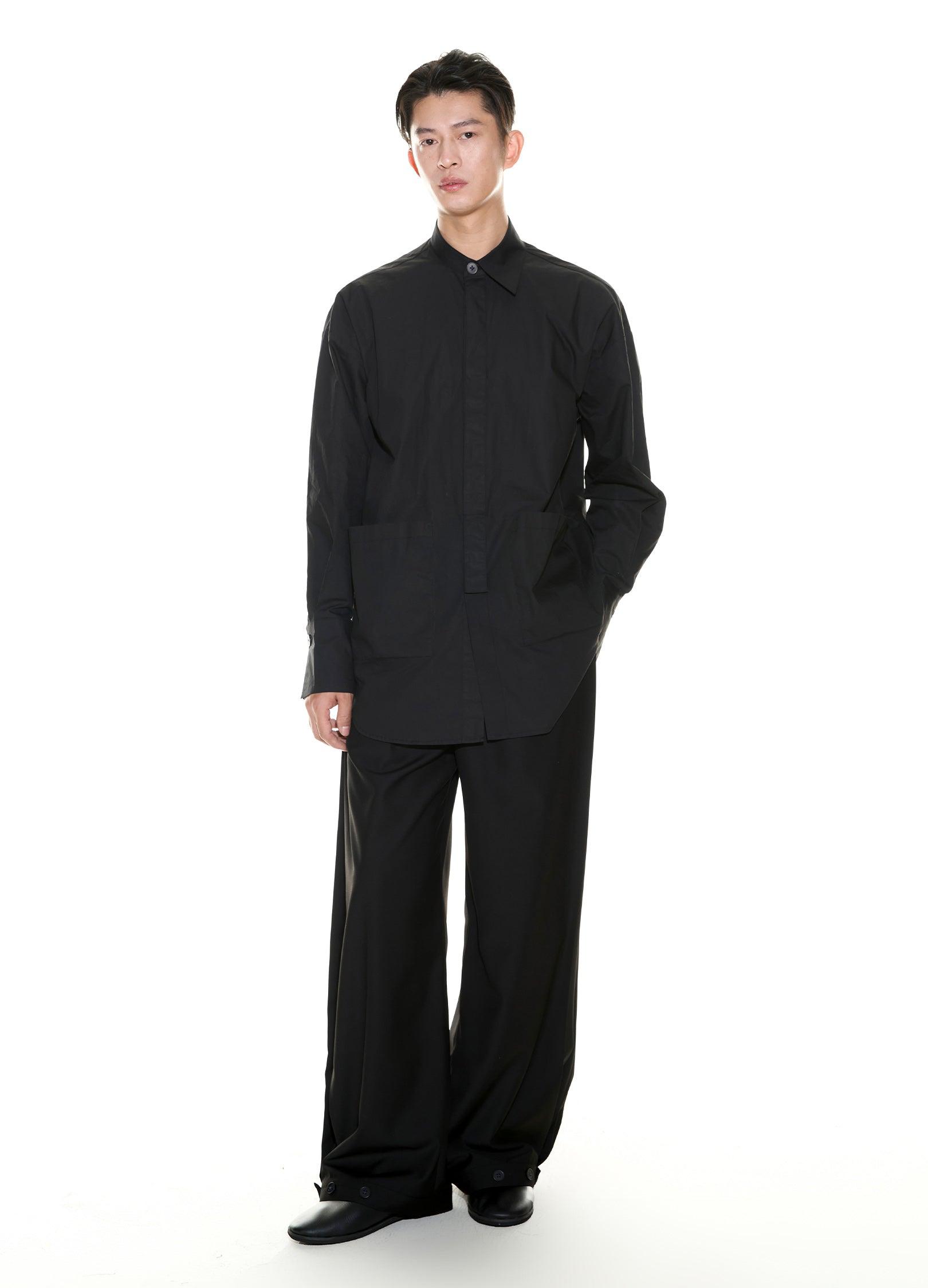 Asymmetrical Designer Overshirt By Vapour Blue