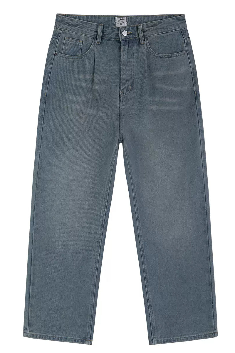 Straight-Leg Jeans In Vintage Wash