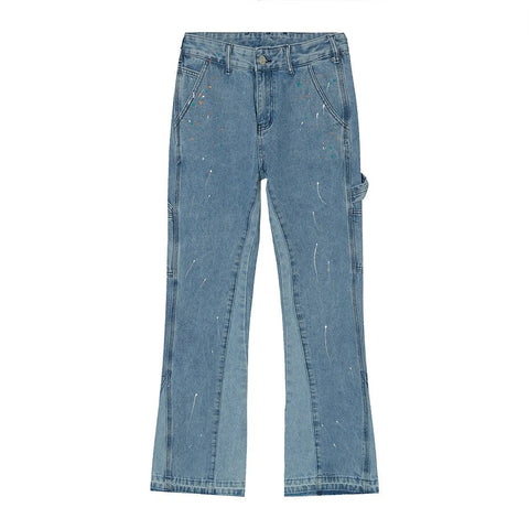 Artistic Flair Wide-Leg Denim Jeans