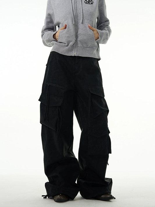 Modern Utility Wide-Leg Workwear Pants