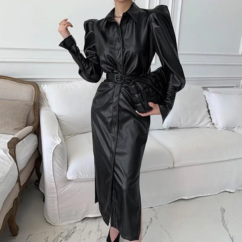 Women's Leather Dress