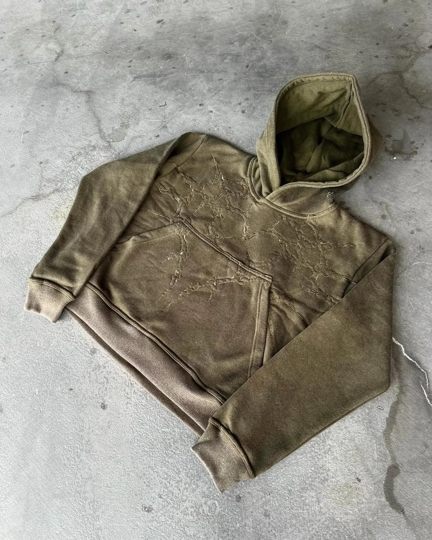 Vintage Embroidery Oversized Hoodie
