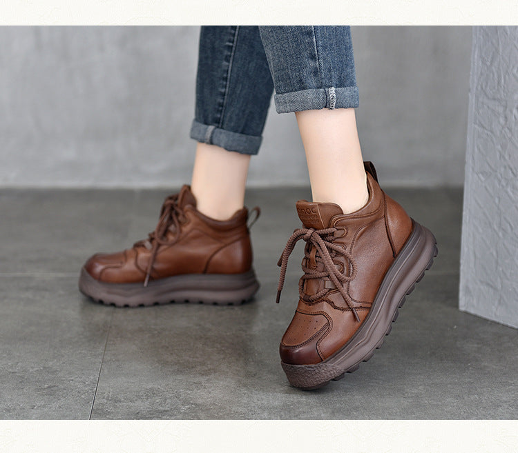 Classic Leather Thick Bottom Martin Boots