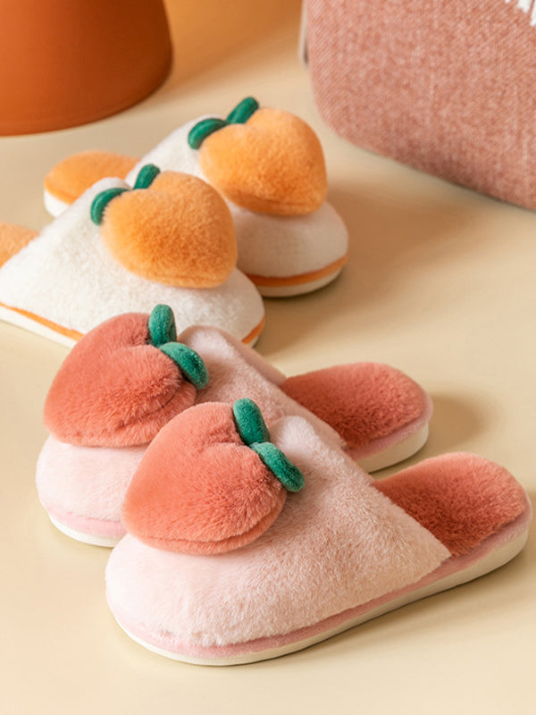 Simple Love Casual Plush Slippers