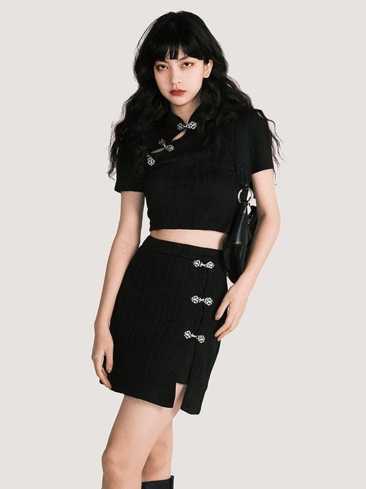 Chinese Summer Knit Suit