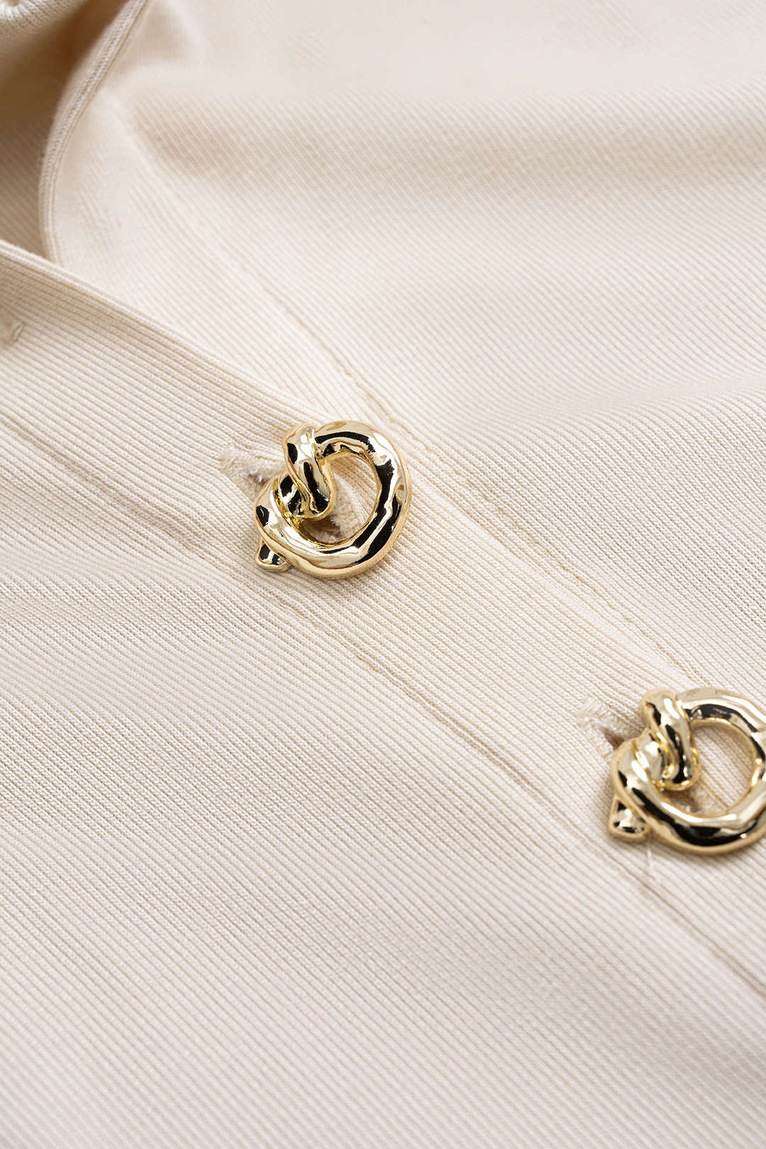 Button Ruched Short Sleeve T-Shirt