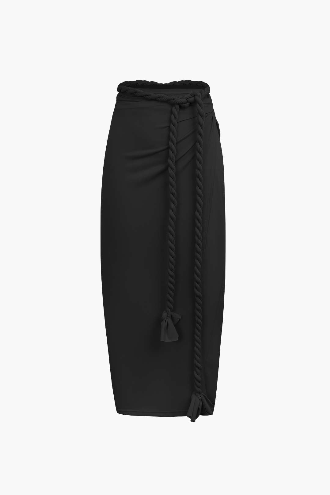 Braided Waist Tie Skirt