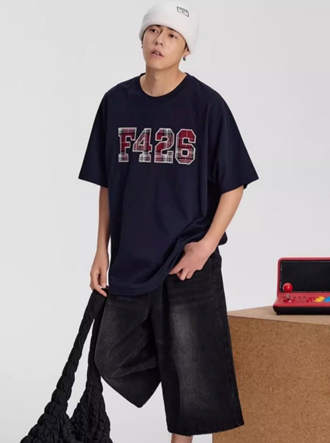 T-Shirt With Embroidered Logo For Summer