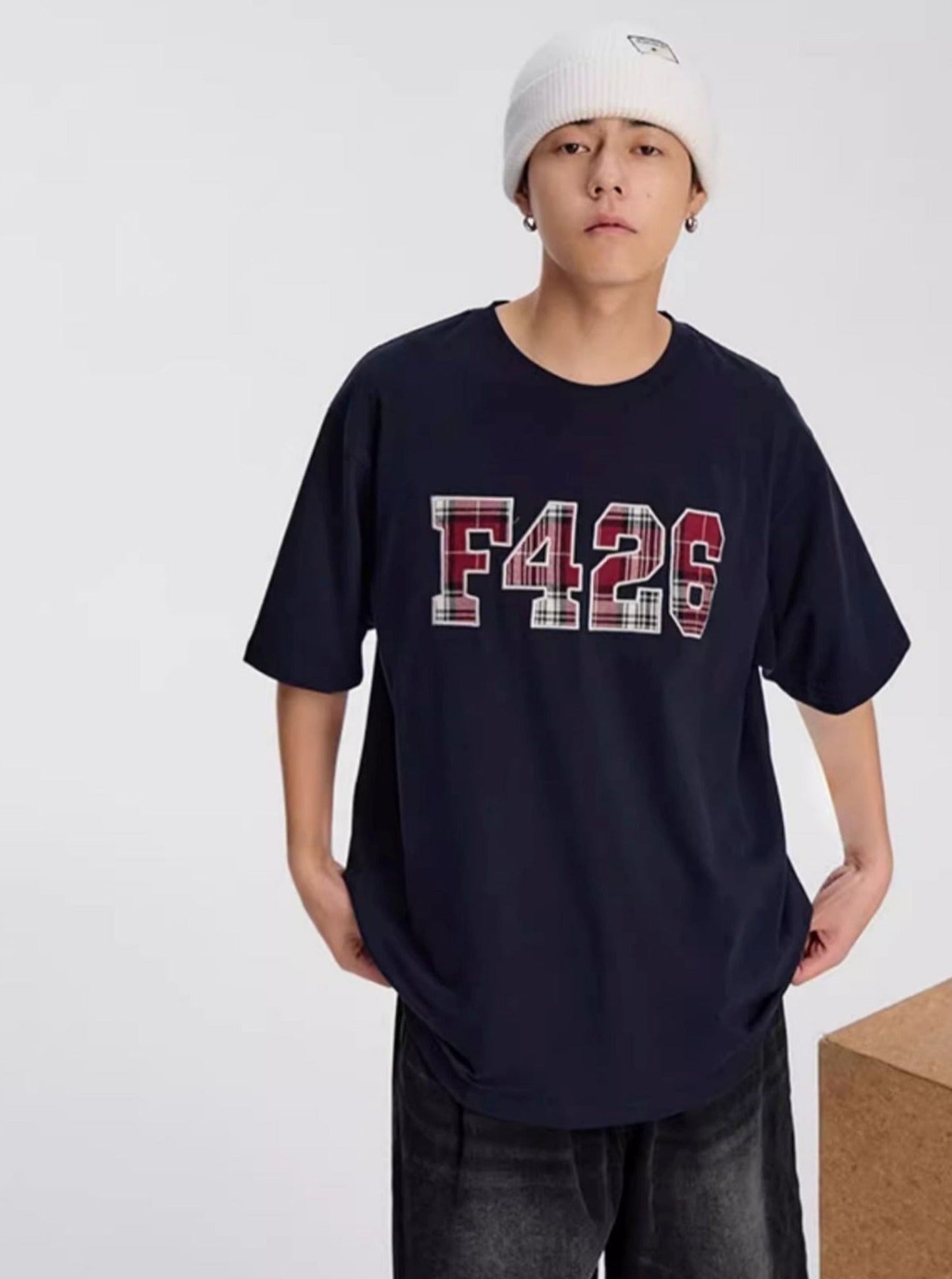 T-Shirt With Embroidered Logo For Summer