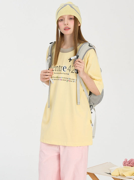 Ombre Striped Tee For Couples