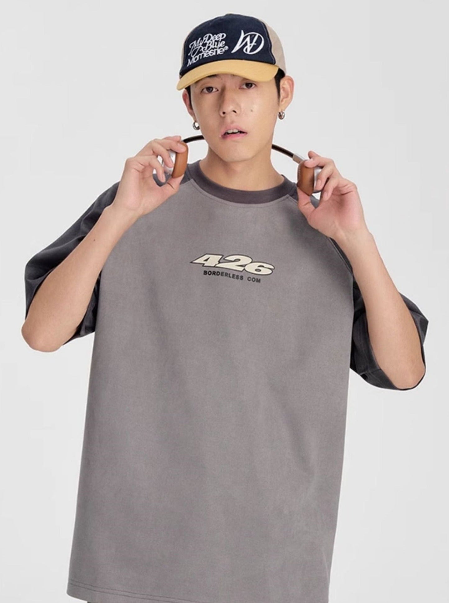 Summer T-Shirt In Faux Suede Fabric