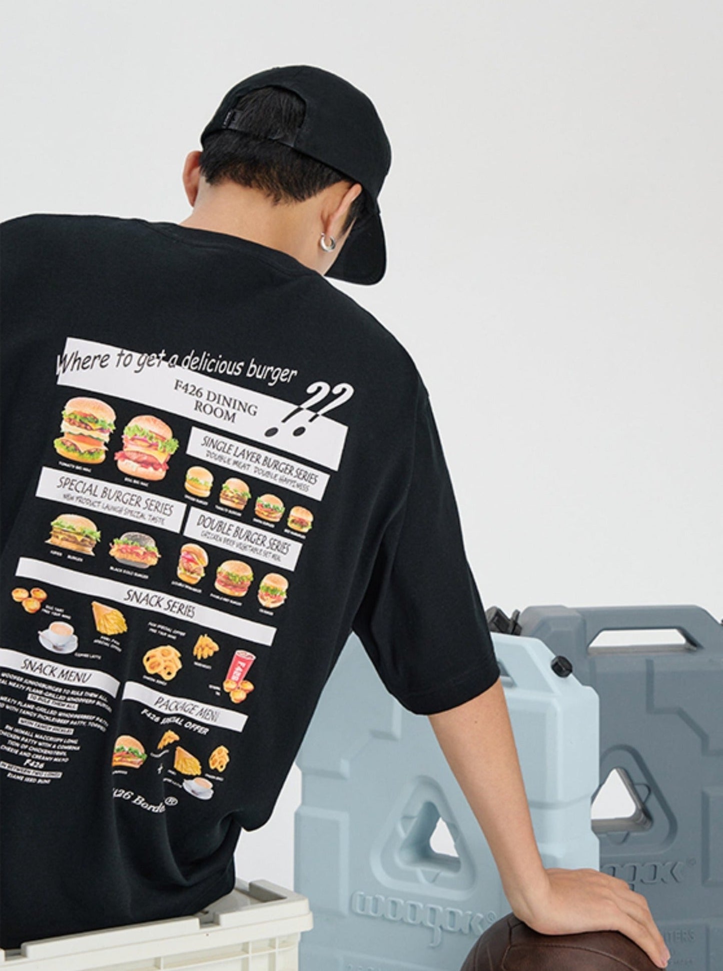 Quirky Hamburger Graphic Couple'S T-Shirt