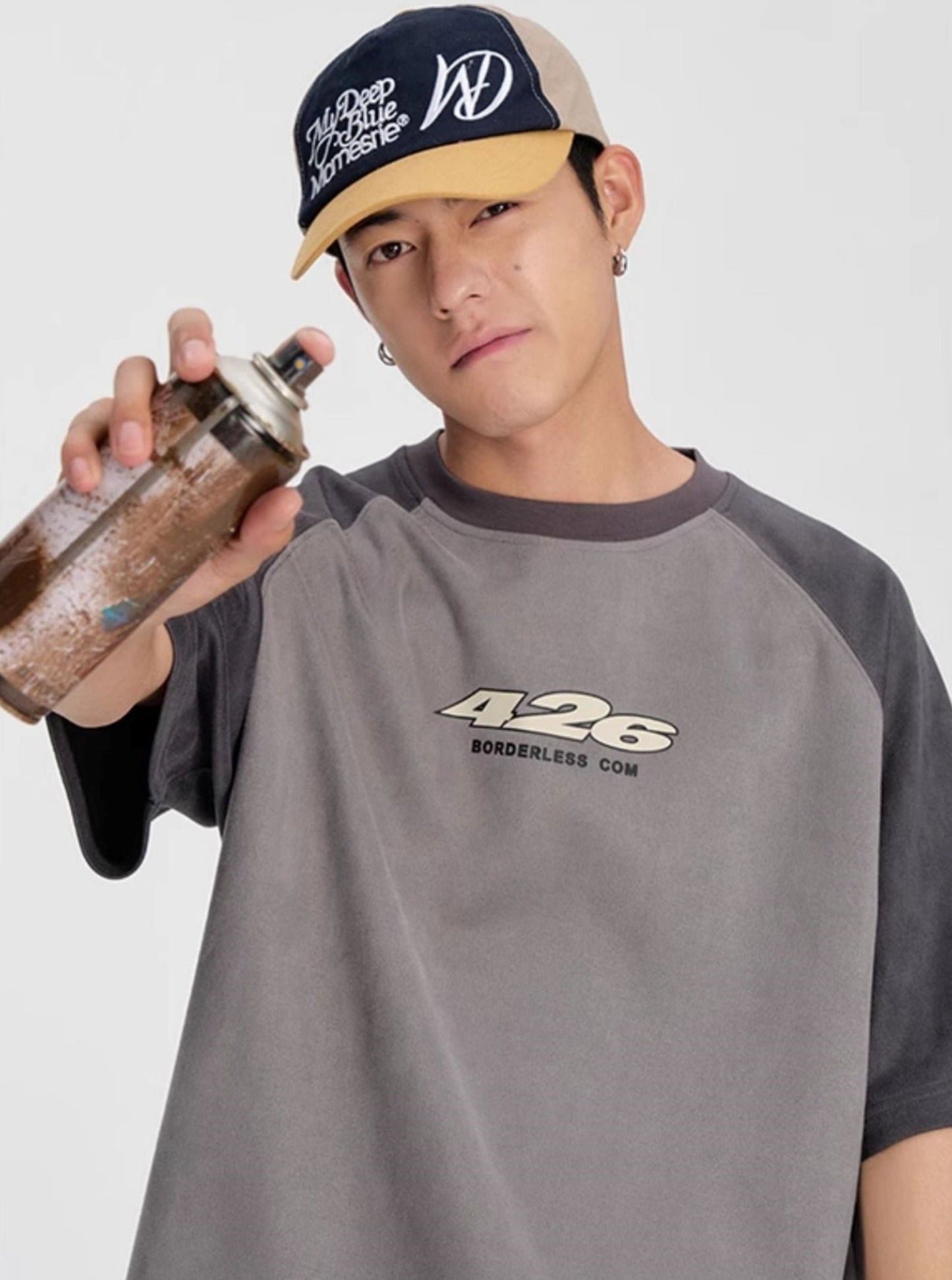 Summer T-Shirt In Faux Suede Fabric