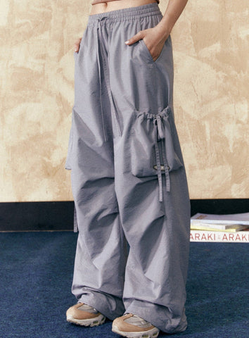 American Retro Drawstring Loose Drap Pants