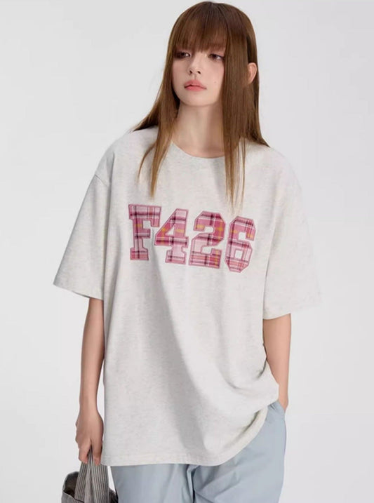 T-Shirt With Embroidered Logo For Summer