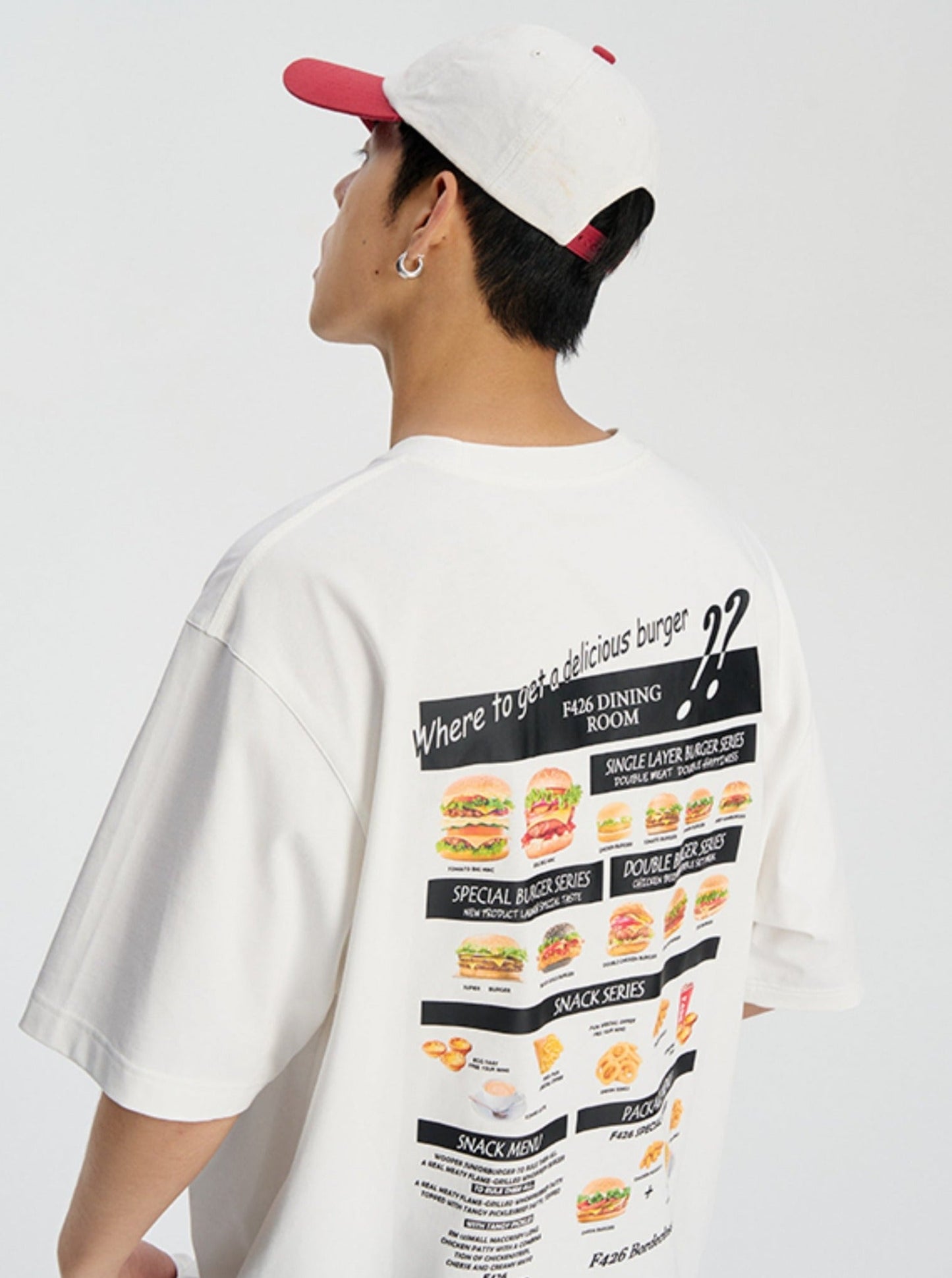 Quirky Hamburger Graphic Couple'S T-Shirt