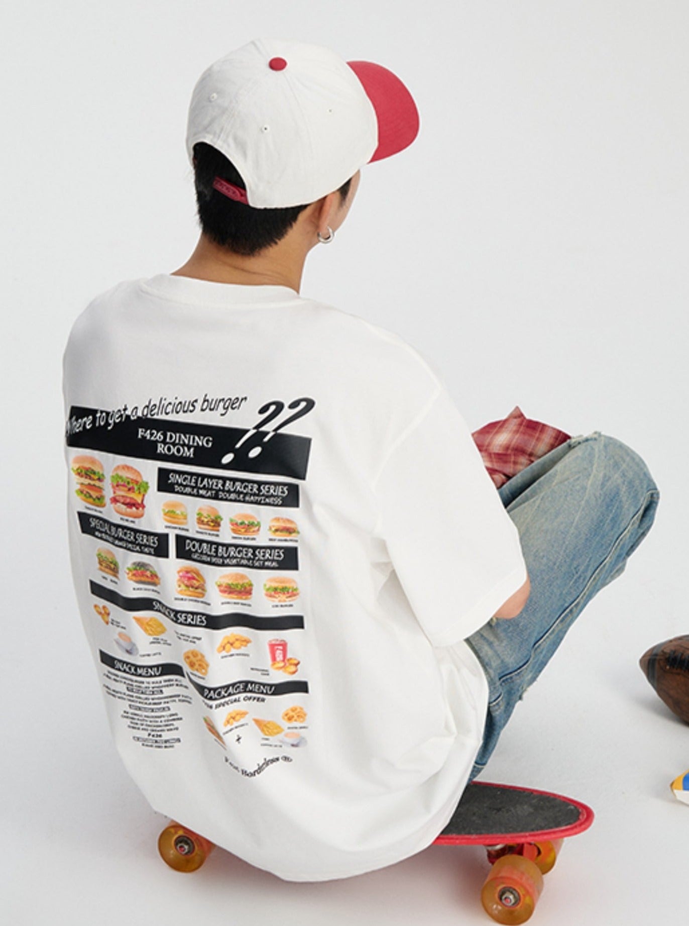 Quirky Hamburger Graphic Couple'S T-Shirt