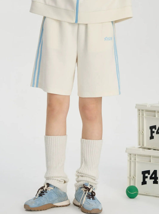 Faux Suede Track Short Pants